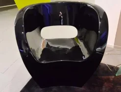 Poltroncina MOROSO Little Albert laccato nero lucido