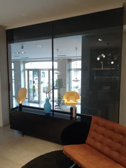 Porta liscia  scorrevole Velaria in vetro  Rimadesio in Offerta