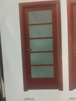 Porta moderna Garofoli Porta battente mod supra 5v con vetro  SCONTATA