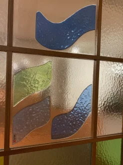 Porta moderna Longhi Vetro cattedrale in Offerta Outlet