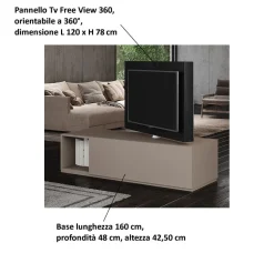 Porta tv di Astor mobili modello Skyline  a PREZZI OUTLET