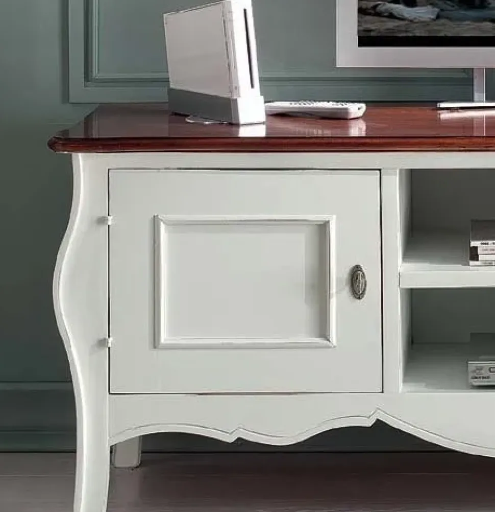 Porta tv stile Classico Artigianale Porta-tv mod.annabelle laccato scontato del 40% a prezzo scontato