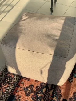 Pouf in Tessuto Sfrido Artigianale