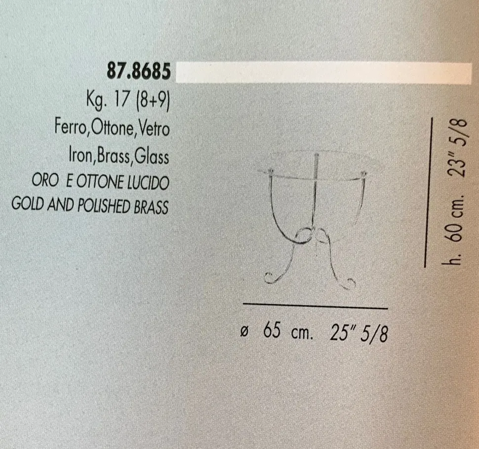 Prezzi ribassati per il tavolino design 87.8685 di Banci