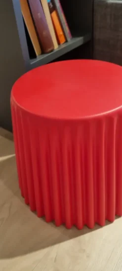 Prezzi ribassati per il tavolino moderno Tavolino rosso di Artigianale