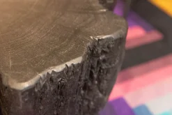 Prezzi ribassati per il tavolino design N. 1 tavolino legno massello sezione originale tronco di Artigianale