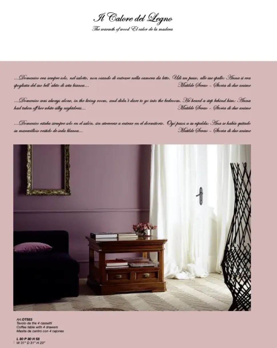 Prezzi ribassati per il tavolino classico Ot553 di Parlani