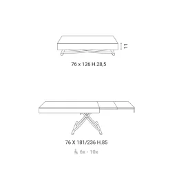 Prezzi ribassati per il tavolino design Up di Easyline