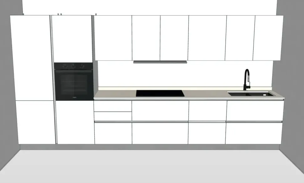 Richiedi il prezzo: cucina altri colori moderna Ri-flex 05 di Veneta cucine scontata