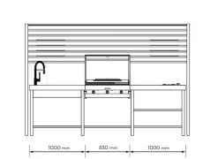 Richiedi il prezzo: cucina antracite moderna Composizione 1061060  di Fogher in offerta