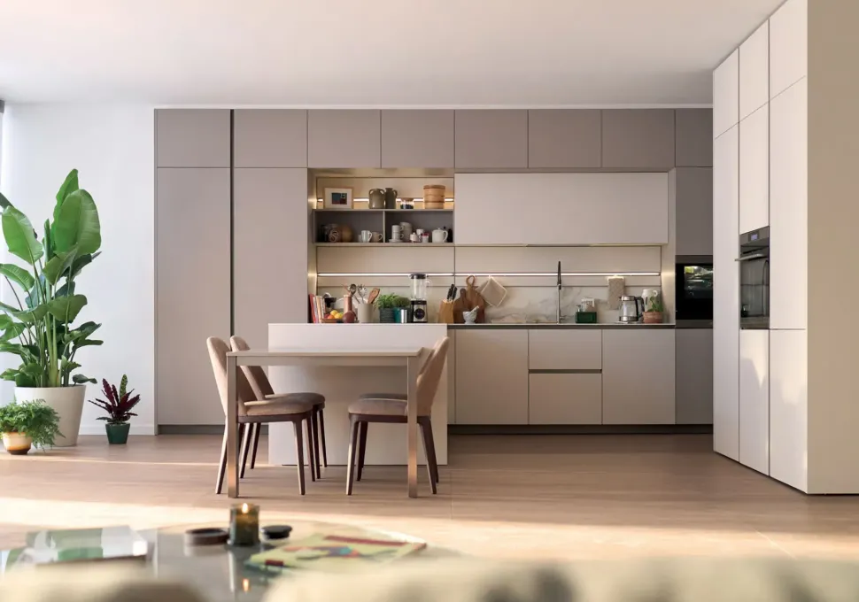 Richiedi il prezzo: cucina altri colori moderna Lounge 02 di Veneta cucine scontata