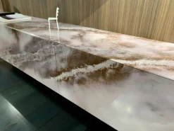 Richiedi ora il prezzo della parete attrezzata Living materia alabastro di Lago