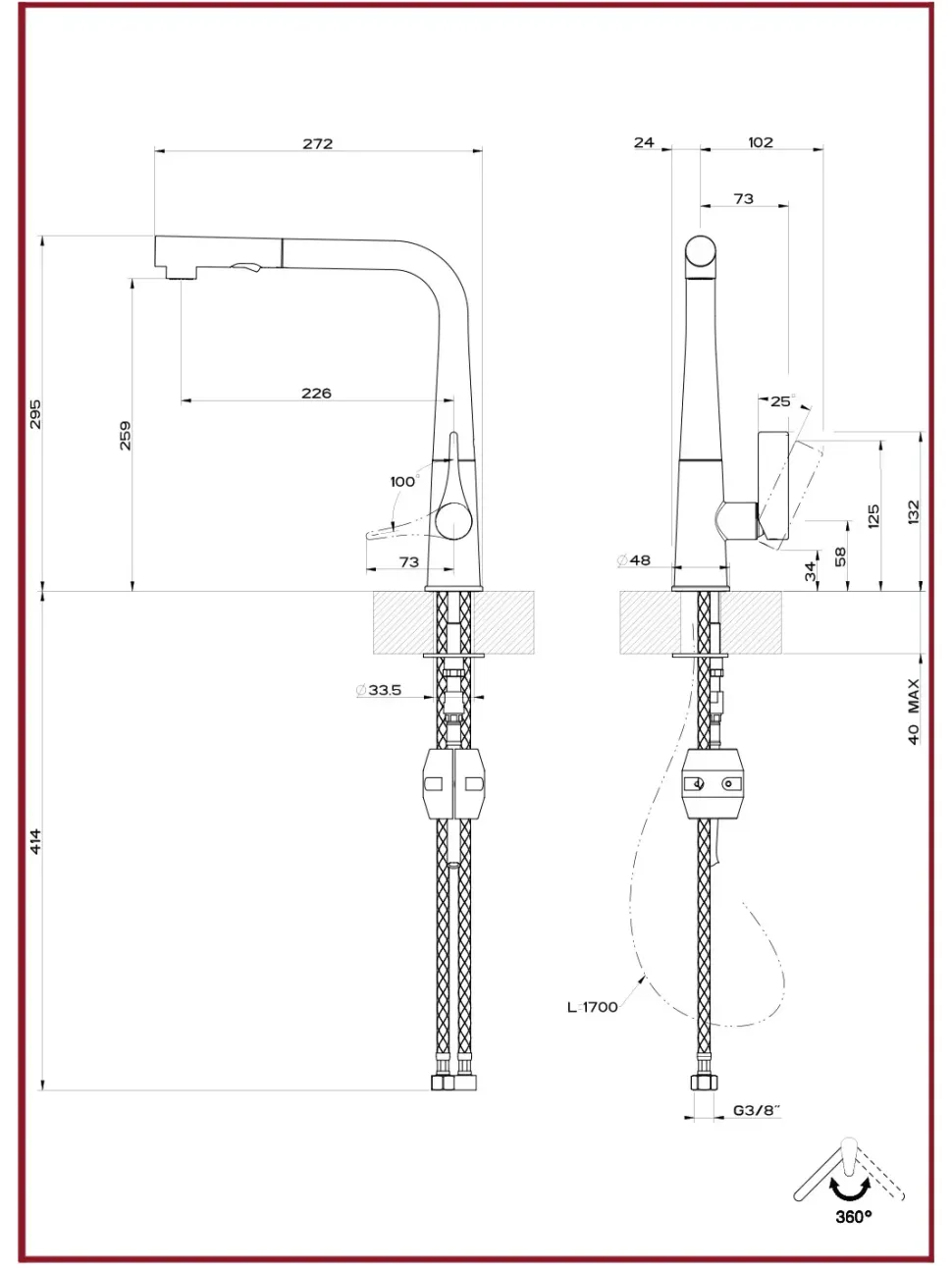 Rubinetto modello Proton 17177 Gessi per il tuo bagno SCONTATO