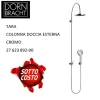 Rubinetto per il bagno di casa Dornbracht colonna doccia tara elemental 27 623 892-00 cromo Artigianale a prezzi convenienti