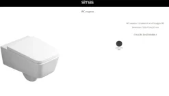 Sanitari bagno modello Degrade a marchio Simas in Ceramica a prezzo scontato