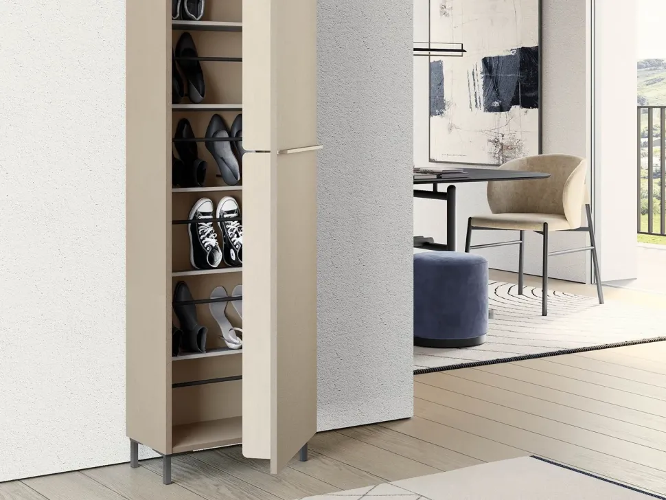 Scarpiera in melaminico Linear di Birex con forte sconto