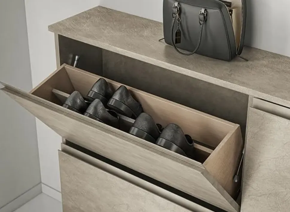 Scarpiera in melaminico Minima Birex con forte sconto