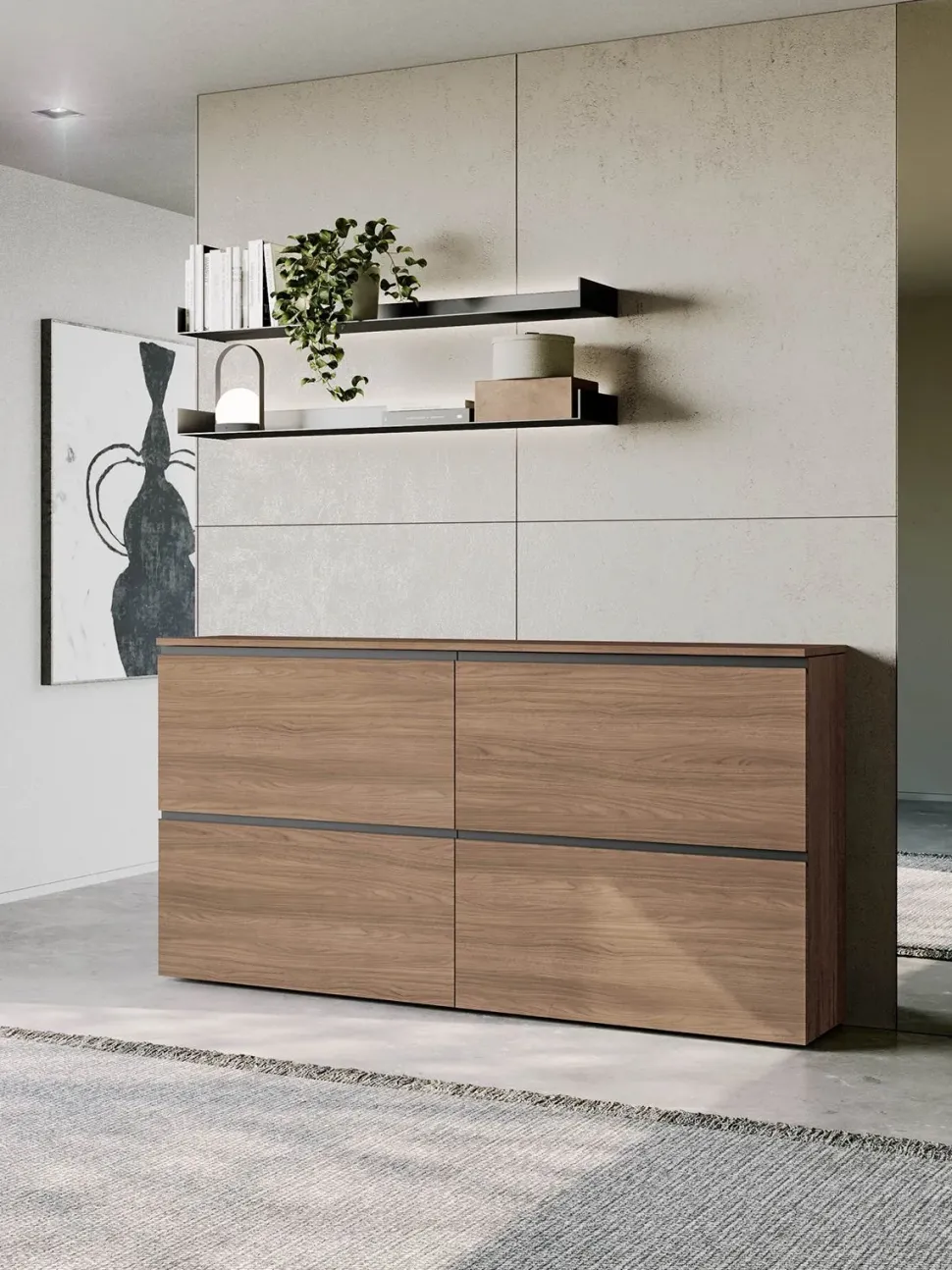 Scarpiera in melaminico Minima di Birex a prezzi outlet