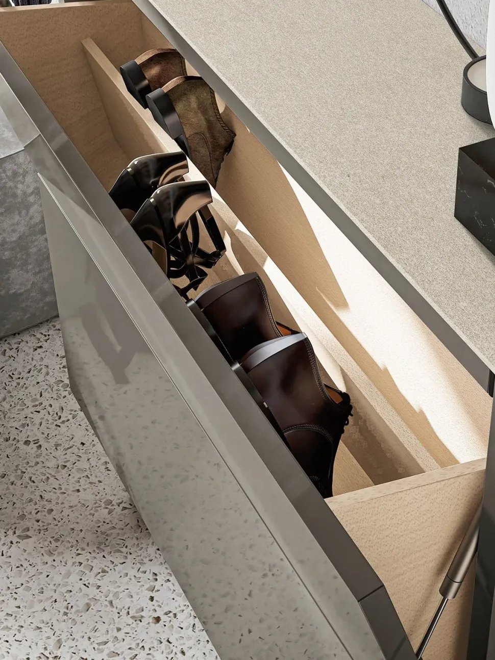 Scarpiera modello Hosoi di Birex in melaminico a prezzo scontato