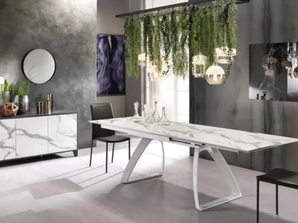 Sconto del 39% su Tavolo Barret Stones in legno rettangolare allungabile sull'eCommerce!