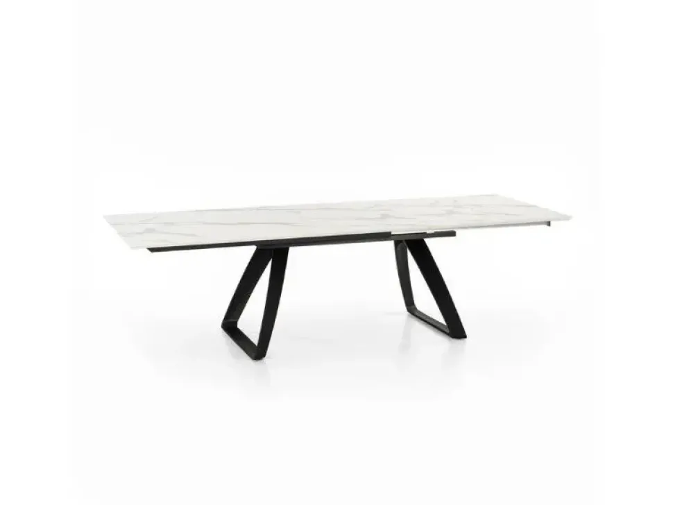 Sconto del 39% su Tavolo Barret Stones in legno rettangolare allungabile sull'eCommerce!