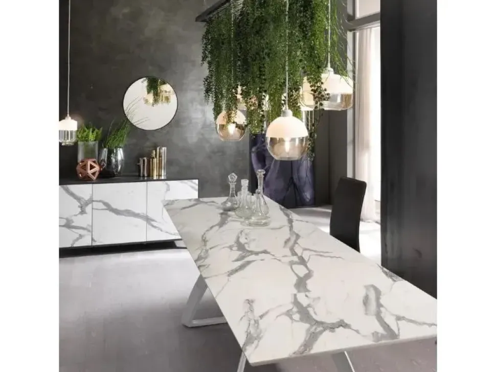 Sconto del 39% su Tavolo Barret Stones in legno rettangolare allungabile sull'eCommerce!