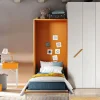 Scopri il letto Verticale Artigianale a scomparsa, finitura arancia con sconto 48%!