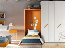 Scopri il letto Verticale Artigianale a scomparsa, finitura arancia con sconto 48%!