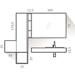 Scopri il Mobile Bagno Bg10 Compab SCONTATO su Outlet! Prezzi imbattibili!