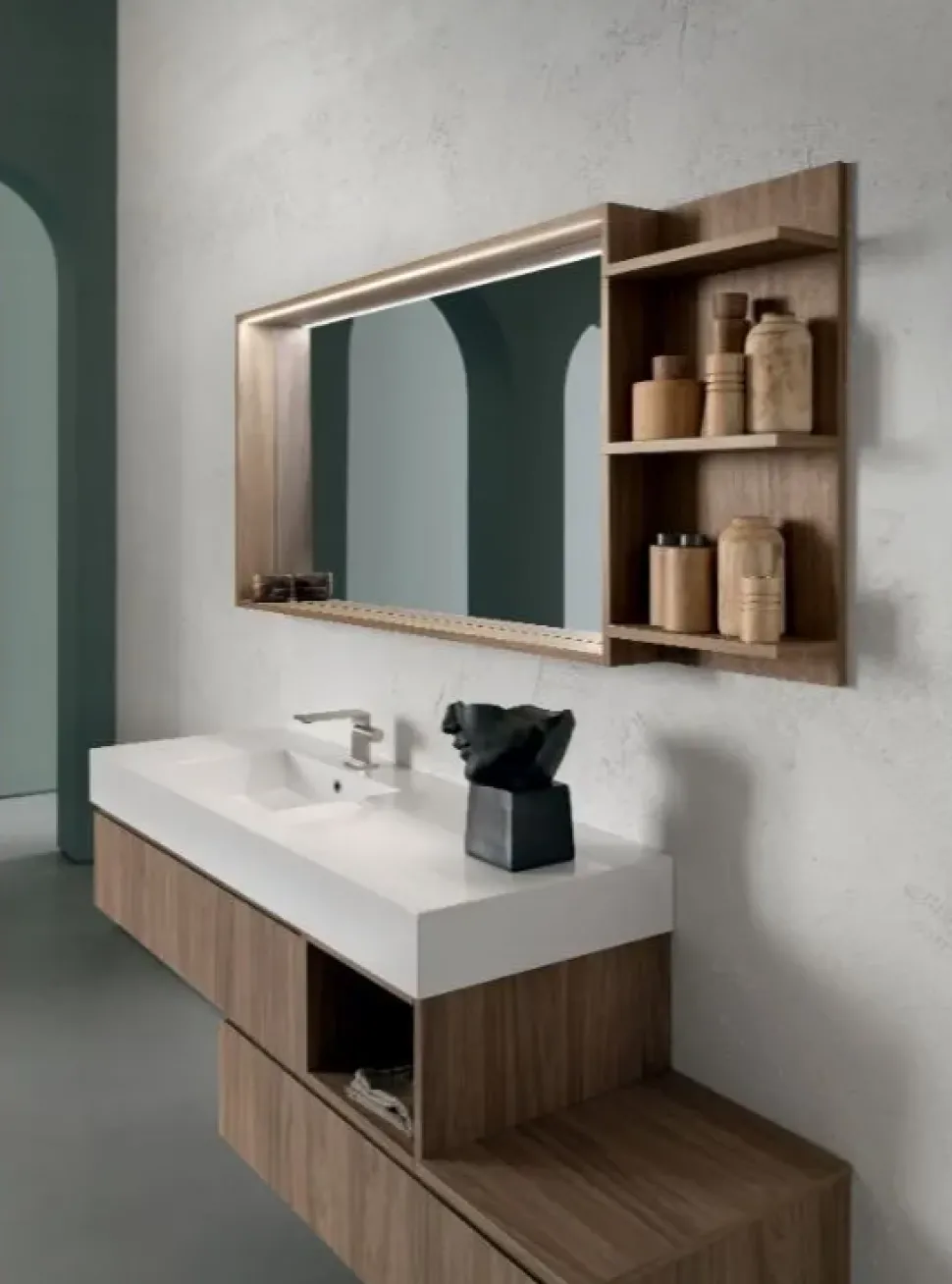 Scopri il Mobile per Bagno Compab Composizione bg010 a prezzi vantaggiosi! Ottimo rapporto qualità-prezzo!