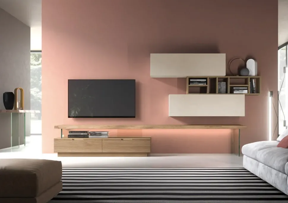 Scopri il prezzo riservato della parete attrezzata Parete attrezzata zero 16 l27 di Devina nais