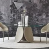 Scopri il Tavolo Cattelan Italia con piano in vetro rotondo a prezzo outlet!