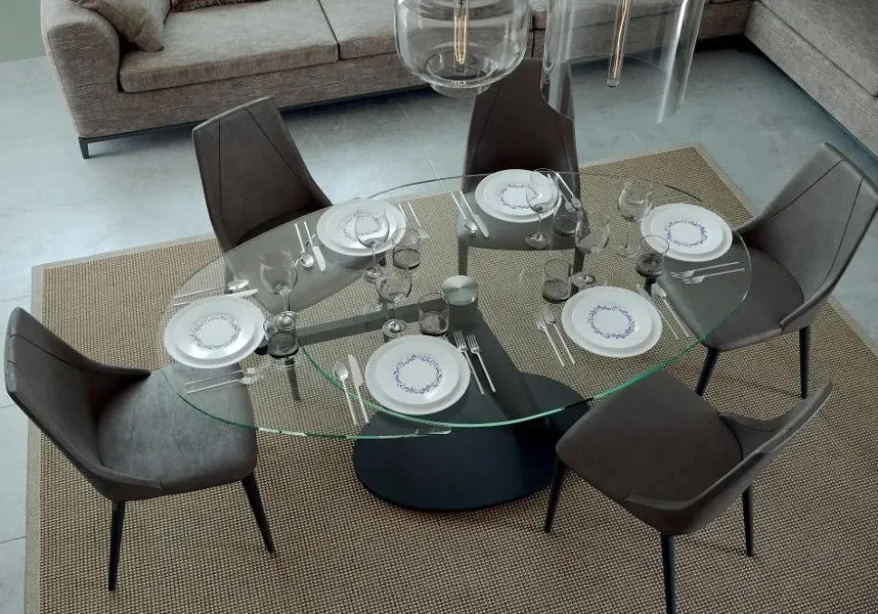 Scopri il Tavolo in Ceramica Ovale One Ozzio a prezzo scontato!