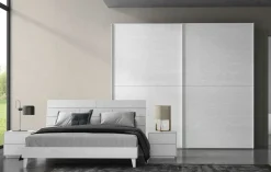 Scopri la Camera da letto Kloe 10! Collezione esclusiva in laminato a prezzo scontato.