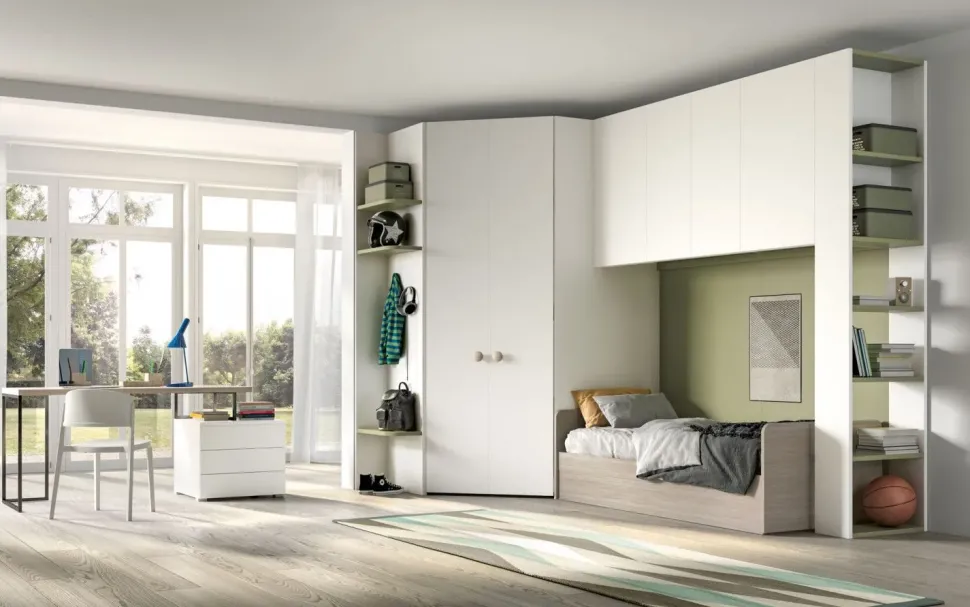 Scopri la cameretta Room141 Zg mobili: letto a ponte scontato! Ottieni un arredamento di qualità per la tua casa!