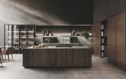 Scopri la cucina Binova Bluna ad angolo a 11500€! Design unico.