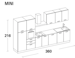 Scopri la Cucina Composizione 360-01 di Arrex con -20%!