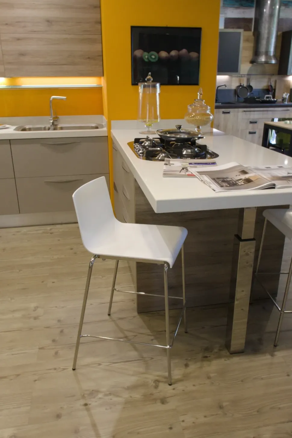 Scopri la cucina Mood Scavolini con sconto del 54%! Un'ottima scelta per l'architetto.