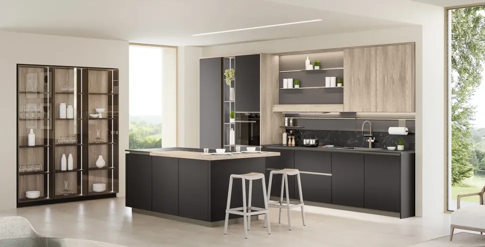 Scopri la cucina Start time j 01 di Veneta cucine in OFFERTA OUTLET