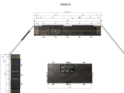 Scopri la cucina Tropea Plus Imab con uno sconto del 50%! Un design moderno ed elegante per arredare la tua casa.
