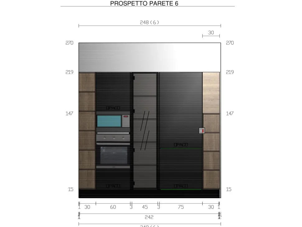 Scopri la cucina Tropea Plus Imab con uno sconto del 50%! Un design moderno ed elegante per arredare la tua casa.
