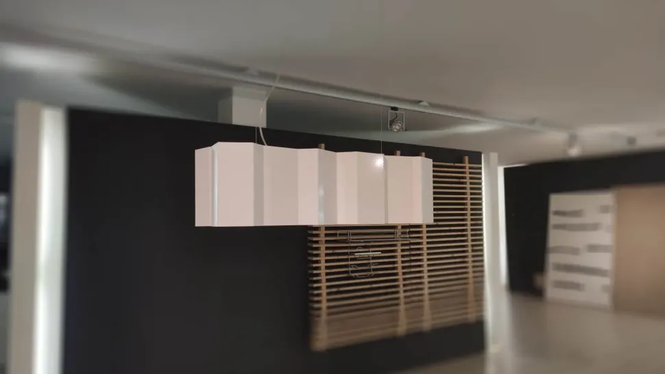 Scopri la Lampada a Sospensione Fold di Pallucco in Bianco con forte sconto!