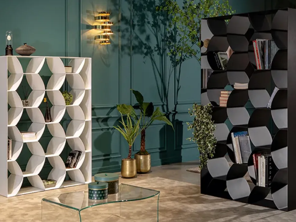 Scopri la libreria Honeybook di Tonin Casa, stile moderno scontata del 30%!