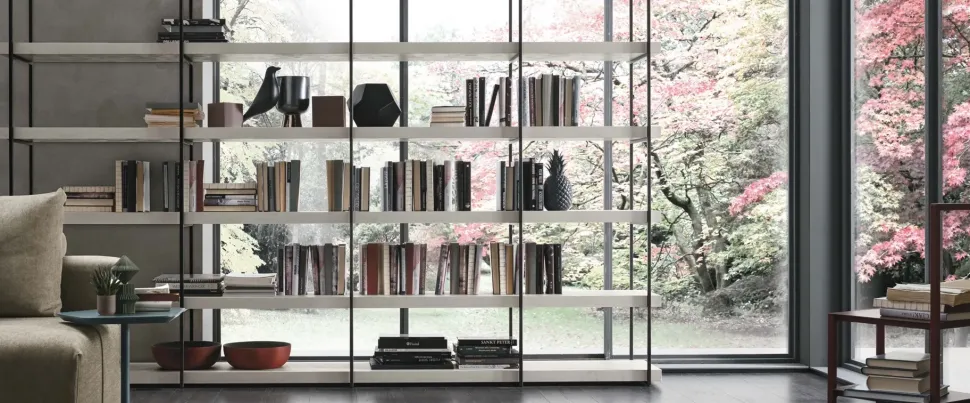 Scopri la libreria Tomasella in laminato materico scontata -23%! A102 è qui!
