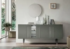 Scopri la Madia Aura Glass di A.C.F a prezzi outlet! Un design unico ed elegante per arredare la tua casa.