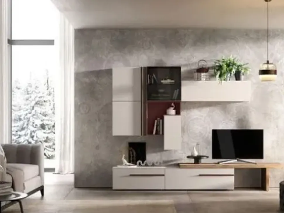 Scopri la parete attrezzata Abaco 5 Gierre a prezzo scontato! Stile moderno.