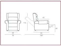 Scopri la Poltrona Relax Nuvola di Egoitaliano in Offerta Outlet! Movimento relax incluso.