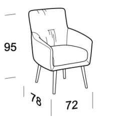 Scopri la poltroncina Elodie Mottes Selection in tessuto, un'idea di stile firmata da un grande architetto! Prezzo scontato.
