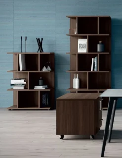 Scrivania direzionale - ufficio completo rhea in vetro Flycom a prezzo scontato