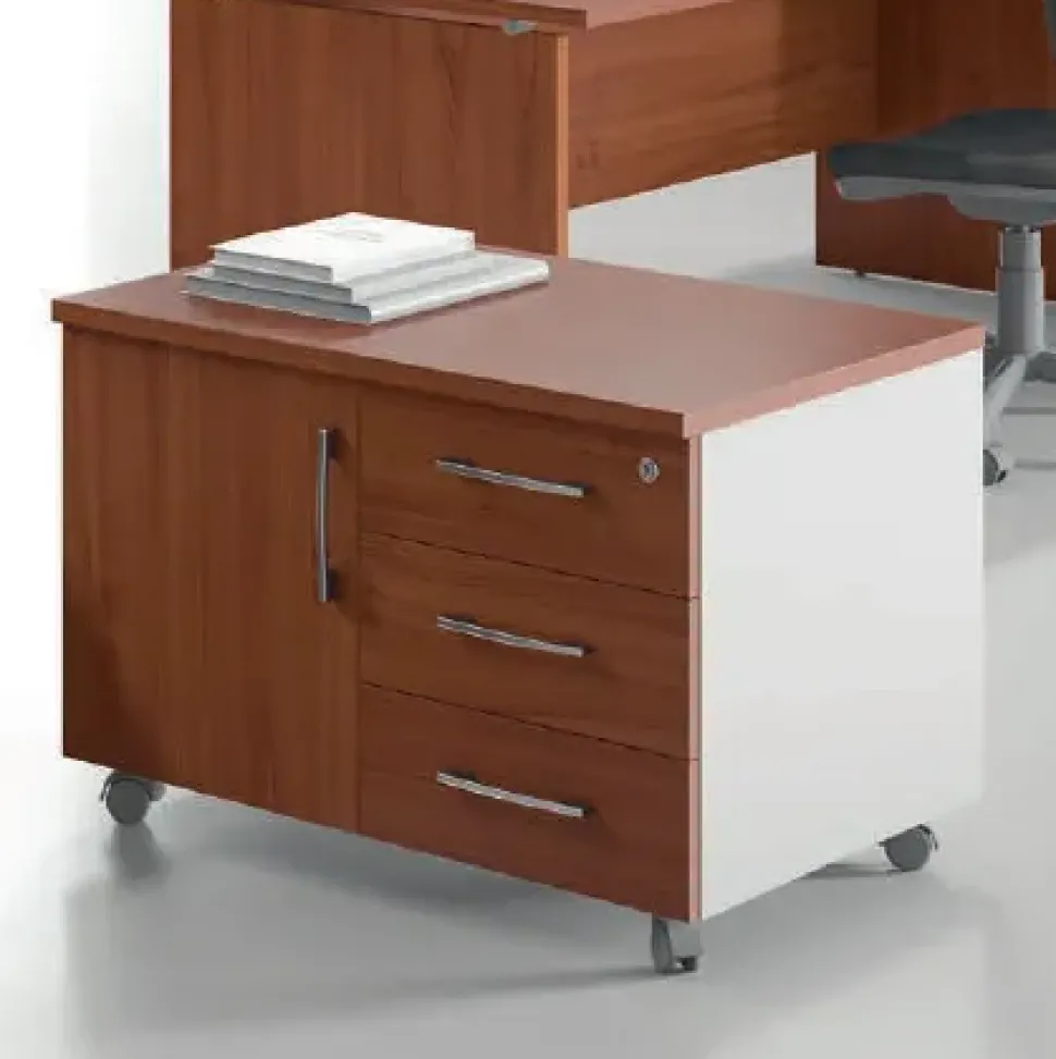 Scrivania direzionale - ufficio completo rhea in vetro Flycom a prezzo scontato